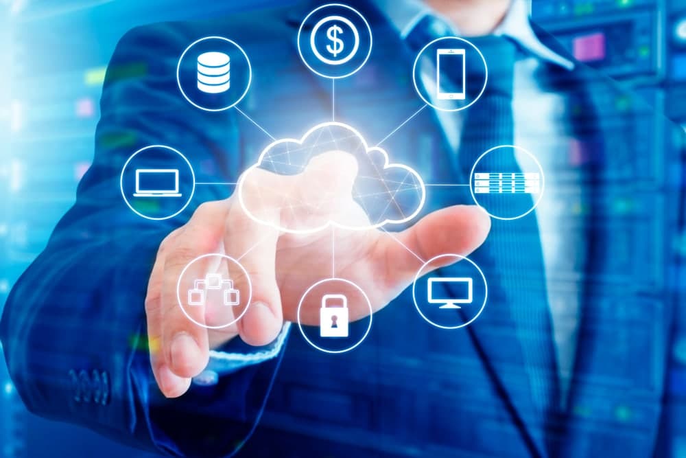 Abstract technology texture for cloud infrastructure